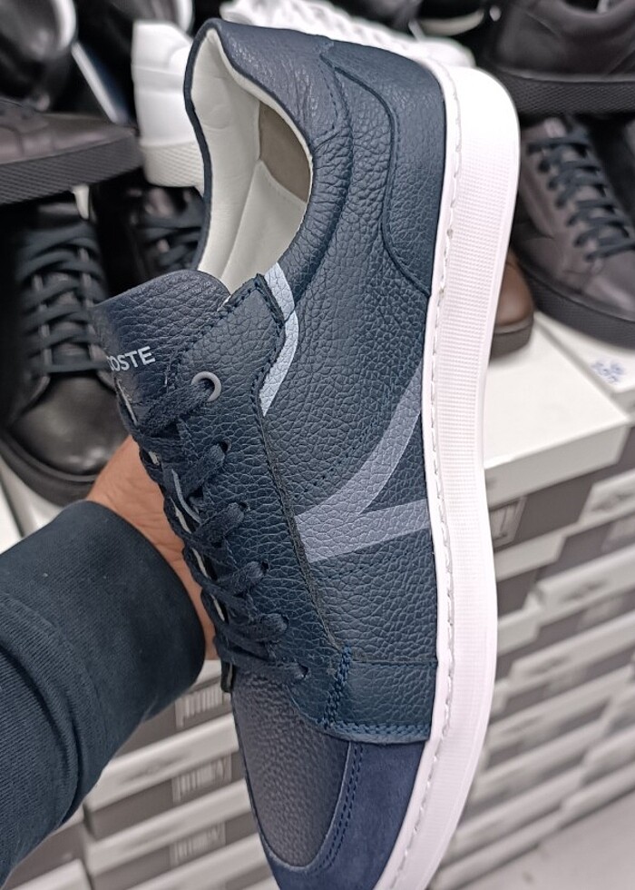 içi dışı 0 hakiki orijinal değeri erkek spor ayakkabı Lacoste - Görsel 4