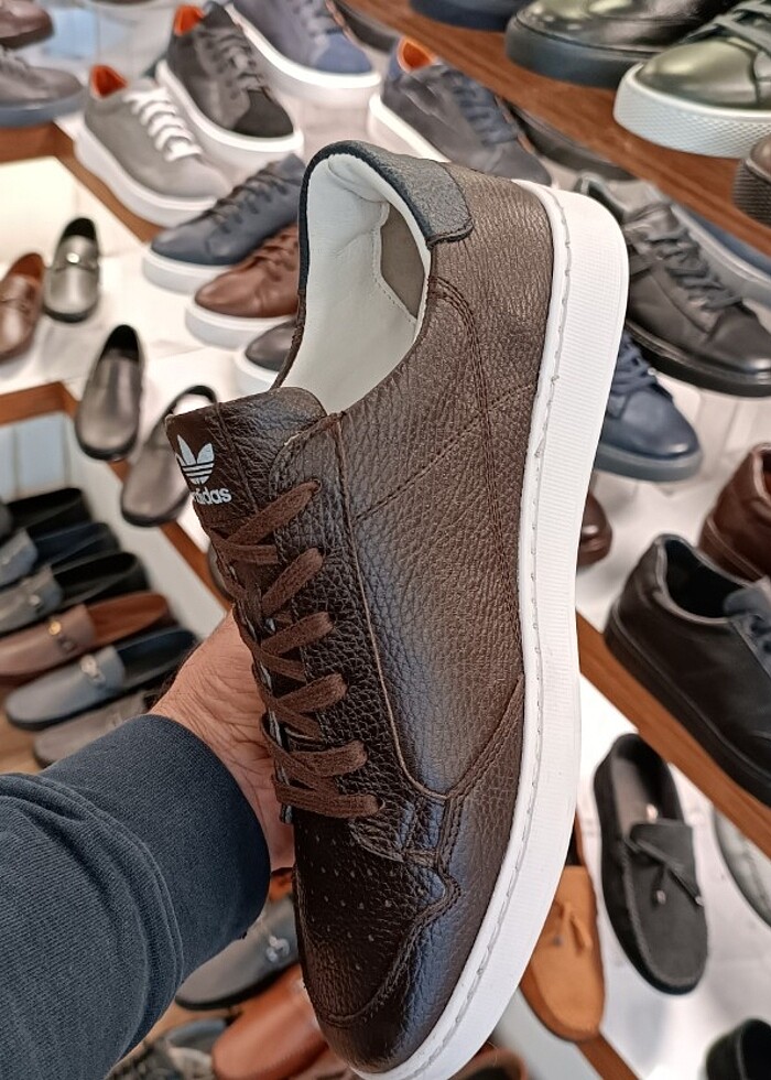 İçi dışı  hakiki deri adidsspor ayakkabı - Görsel 3