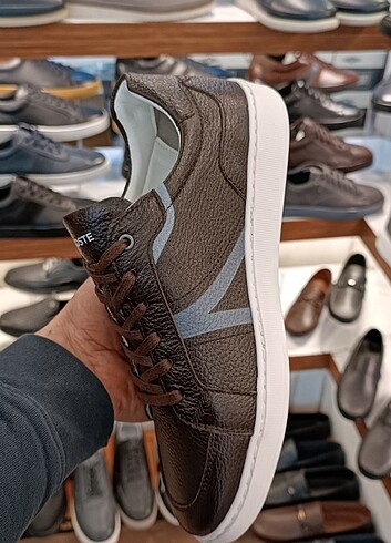 İçi dışı hakiki deri lacoste spor ayakkabı  - Görsel 4