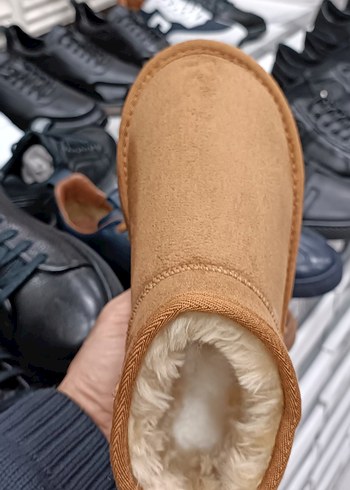 Kürklü taba ultra mini UGG dolgu Topuk Bot YENİ ETİKETLİ - Görsel 5