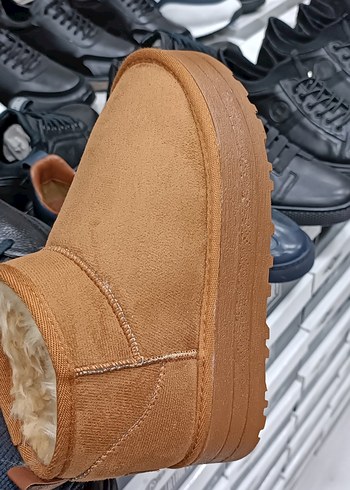 Kürklü taba ultra mini UGG dolgu Topuk Bot YENİ ETİKETLİ - Görsel 6