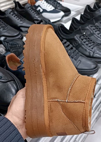 Kürklü taba ultra mini UGG dolgu Topuk Bot YENİ ETİKETLİ - Görsel 4