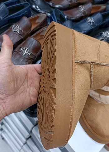 Kürklü Taba Süet ultra mini Bot UGG Yeni ürün - Görsel 8