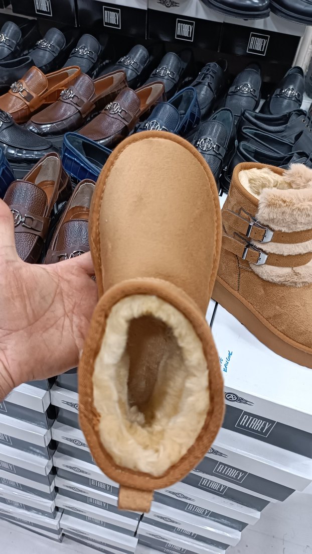 Kürklü Taba Süet ultra mini Bot UGG Yeni ürün - Görsel 5