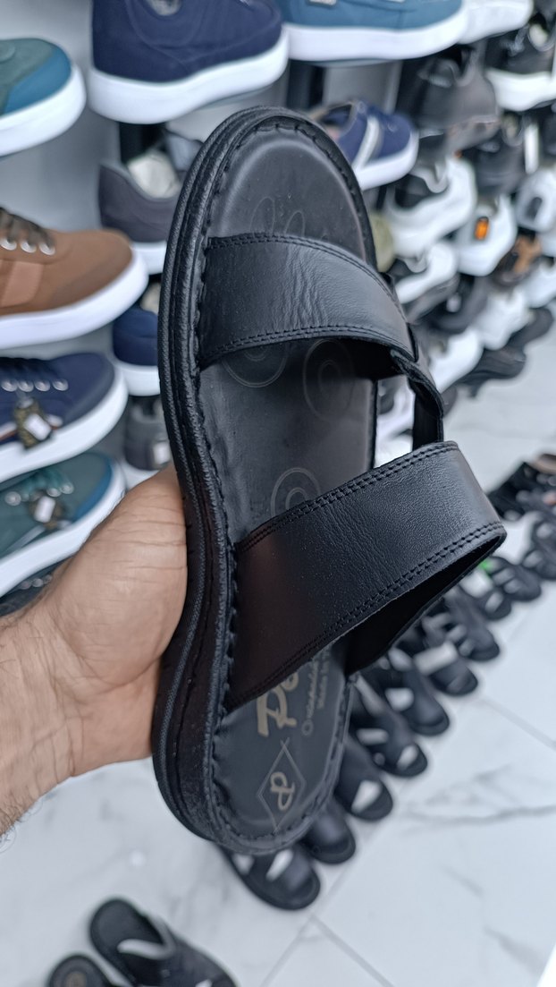 hakiki deri kaliteli şık hafif poli taban Günlük Terlik - Görsel 2