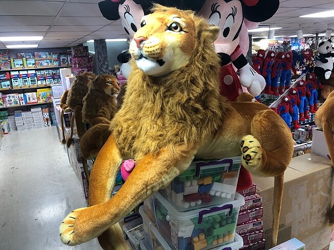  Beden Peluş aslan. 165 cm. Boyunda