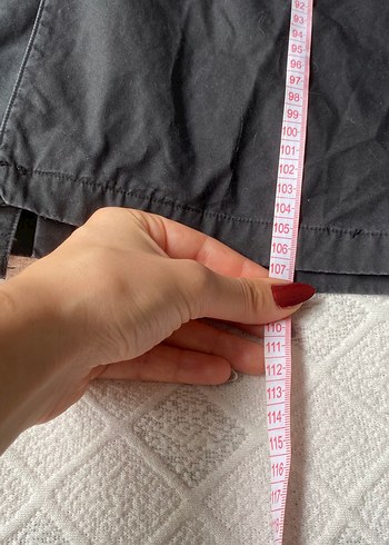 H&M Hm Kadın Siyah Uzun Trençkot