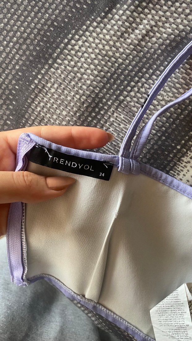 Mor Dantel Detaylı Straplez Midi Büstiyer - Görsel 5