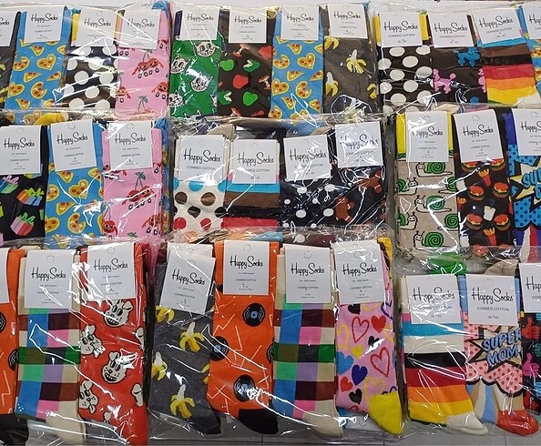 10 Adet ORİJİNAL HAPPY SOCKS