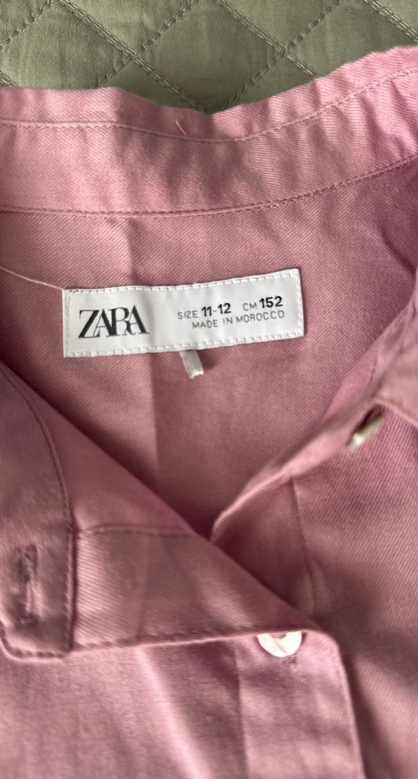 Zara kız çocuk pamuklu Gömlek - Görsel 3