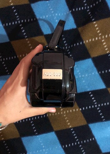 Kilitli Siyah Biker Stil Kadın Çanta - Görsel 3