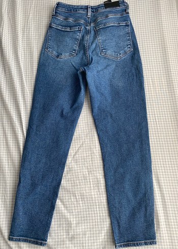 26 Beden Kadın Mavi Denim Midi Boy Kot Pantolon