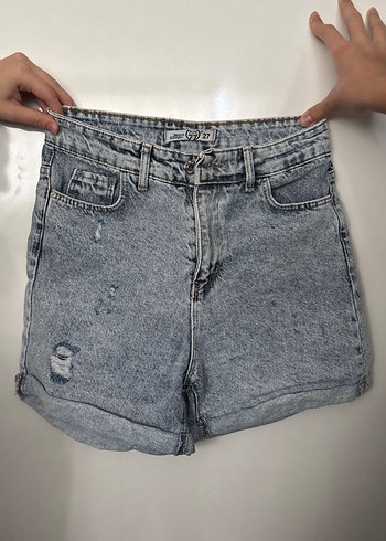 Kadın Mini Denim Şort - Görsel 2