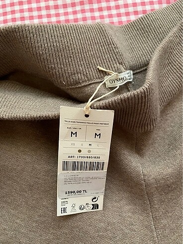 m Beden Oysho kadın pantalon