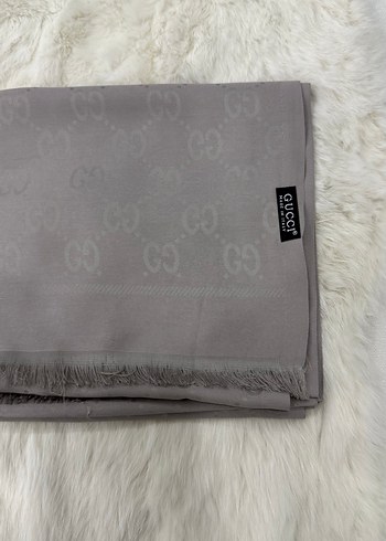 Gri Kadın kaşmir şal bej renk - Görsel 5