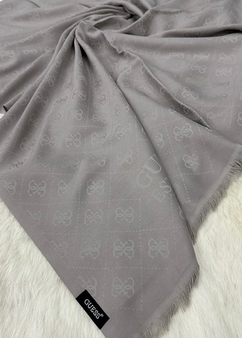 Gri Kadın kaşmir şal bej renk - Görsel 8