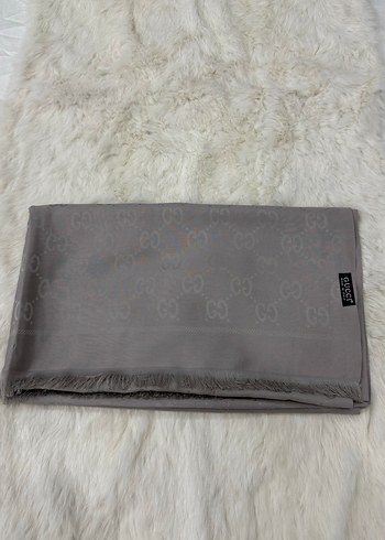 Gri Kadın kaşmir şal bej renk - Görsel 6