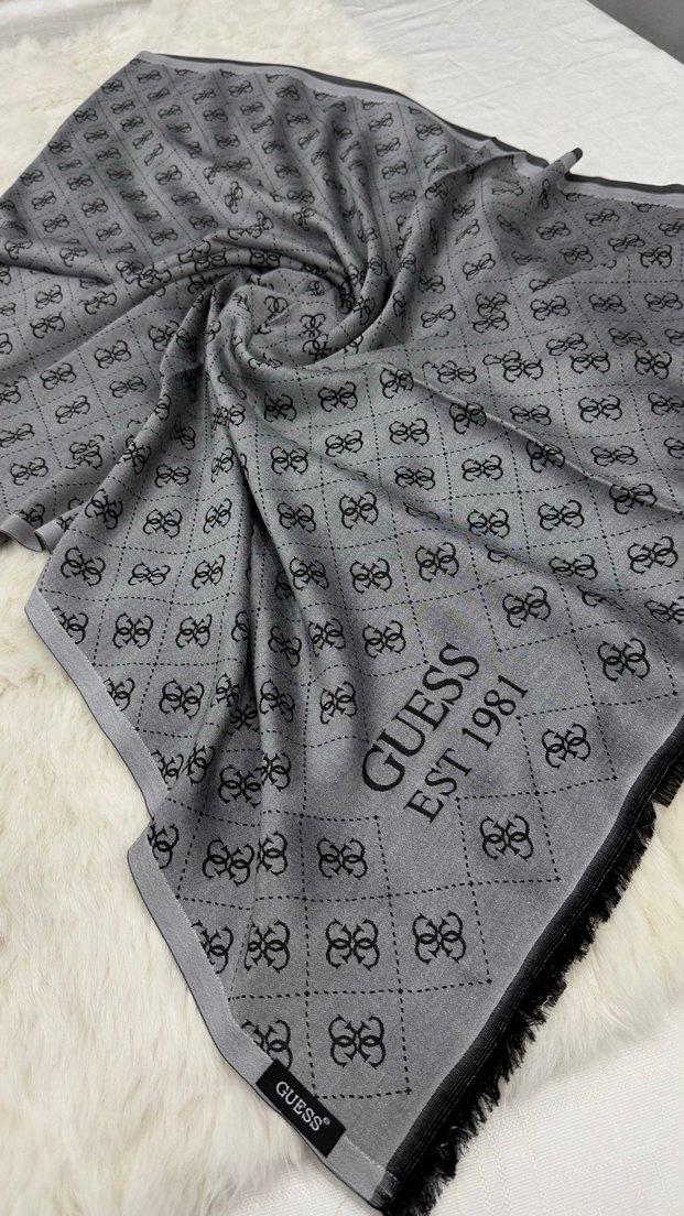 Guess Gri kaşmie Kadın Şal - Görsel 3