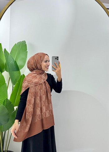 İmannoor damga desen şal - Görsel 4