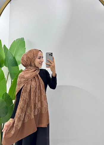 İmannoor damga desen şal - Görsel 14