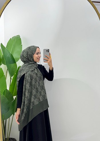 İmannoor damga desen şal - Görsel 5