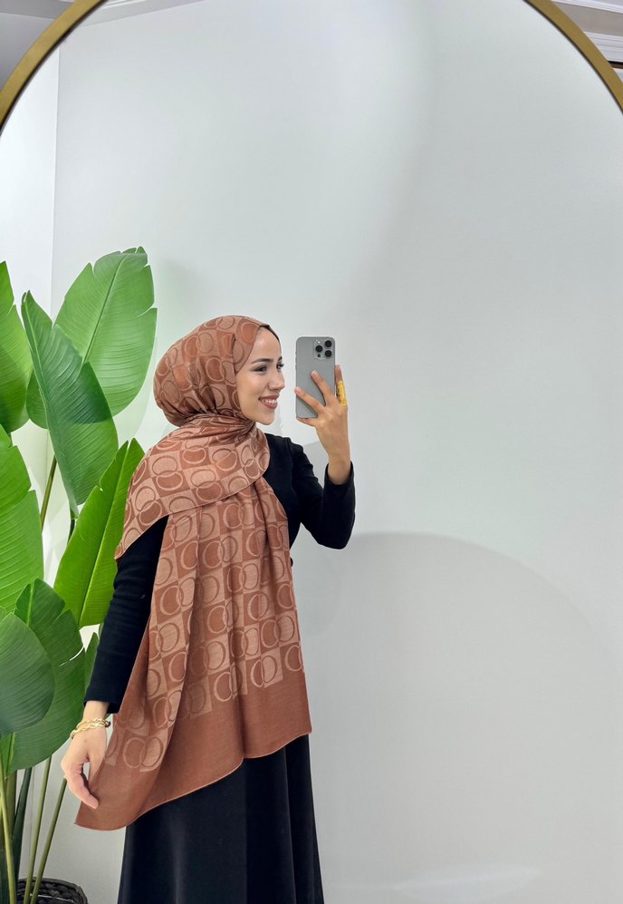 İmannoor damga desen şal - Görsel 4