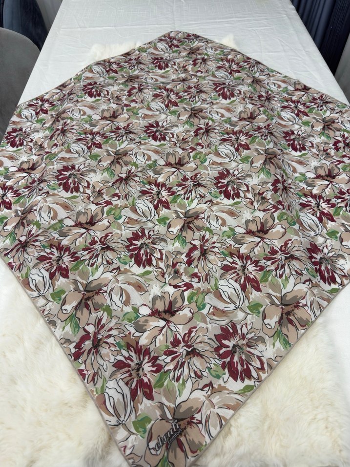 Dantel Detaylı Bohem Kadın Pamuk eşarp - Görsel 3