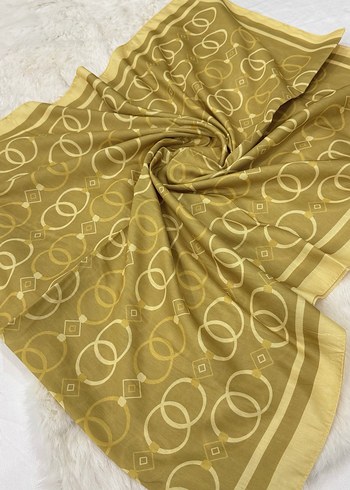 Kadın Pamuk şal yağ yeşili - Görsel 5