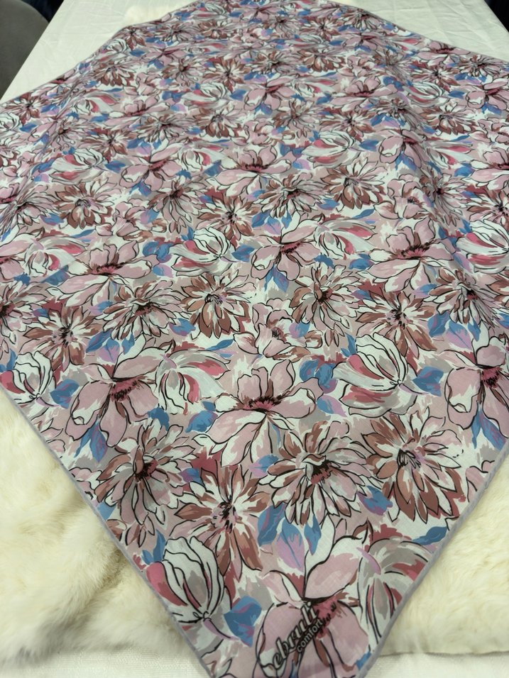 Bohem Çok Renkli  Kadın Pamuk eşarp - Görsel 3