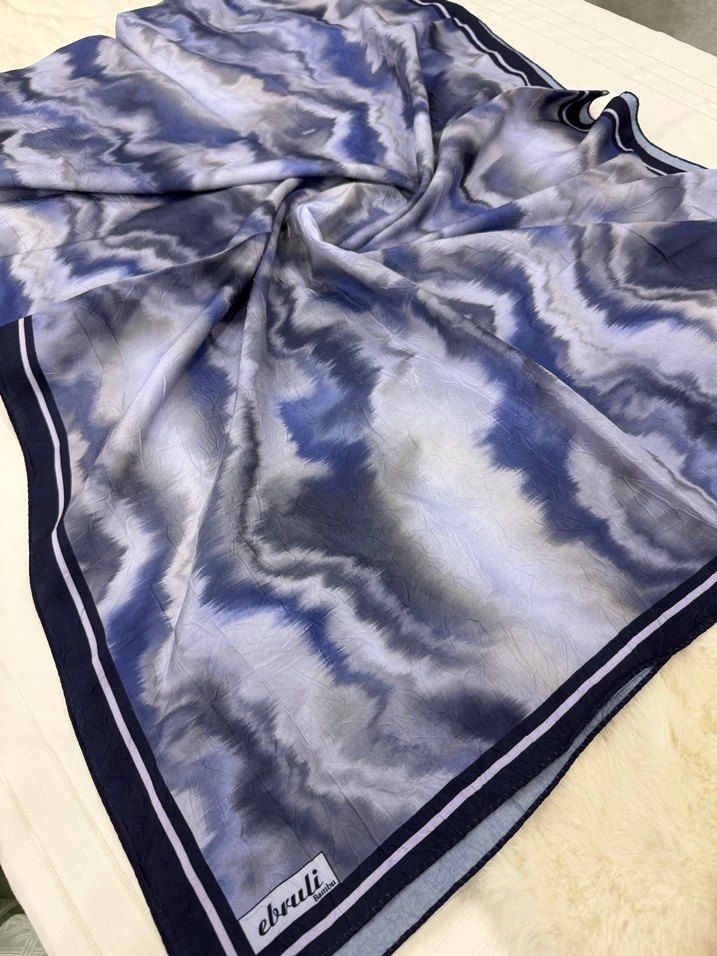 Mavi Bohem Kadın Şal - Görsel 5