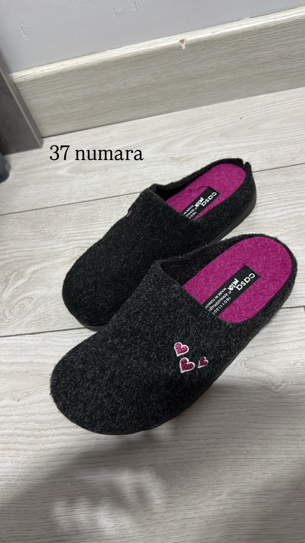 Pembe Nakışlı Kadın Ev Terliği 41 Numara - Görsel 2