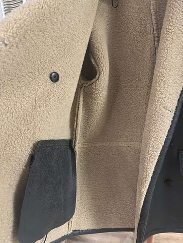 Zara içi kürklü mont - Görsel 6