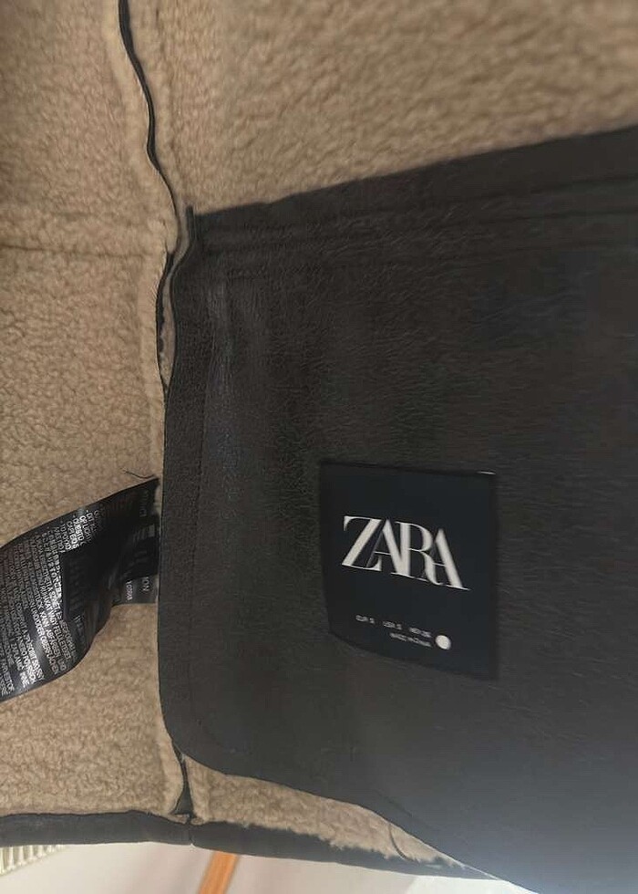 Zara içi kürklü mont - Görsel 5