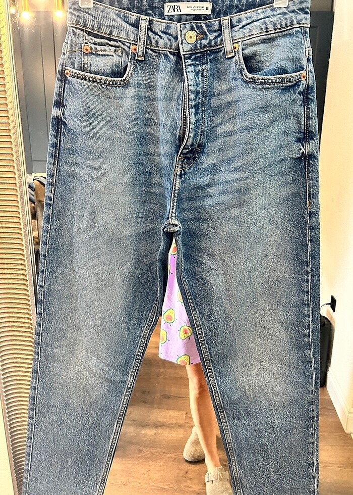 Zara mom fit jean - Görsel 2