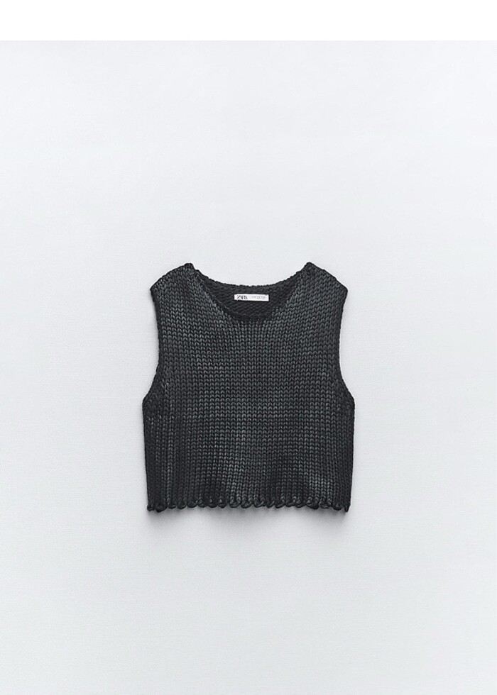 Zara crop süeter - Görsel 2