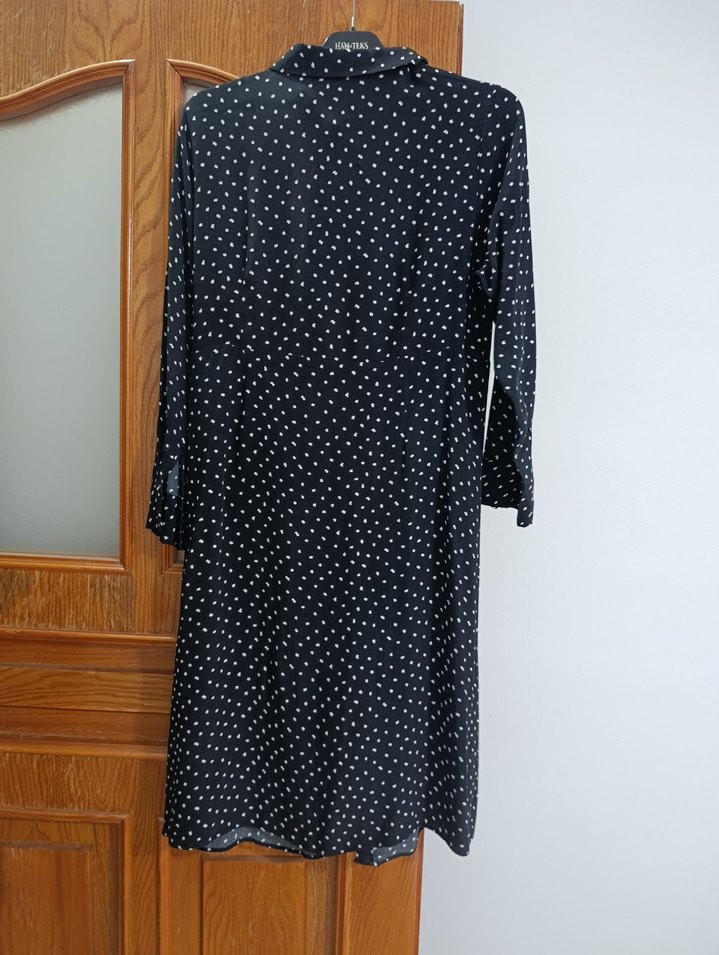 Puantiye Desenli elbise - Görsel 3