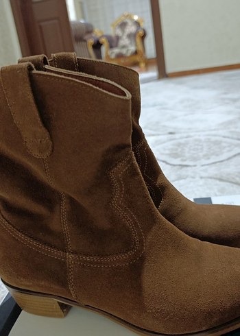 taba Kadın Süet Topuklu Bot hotic - Görsel 2