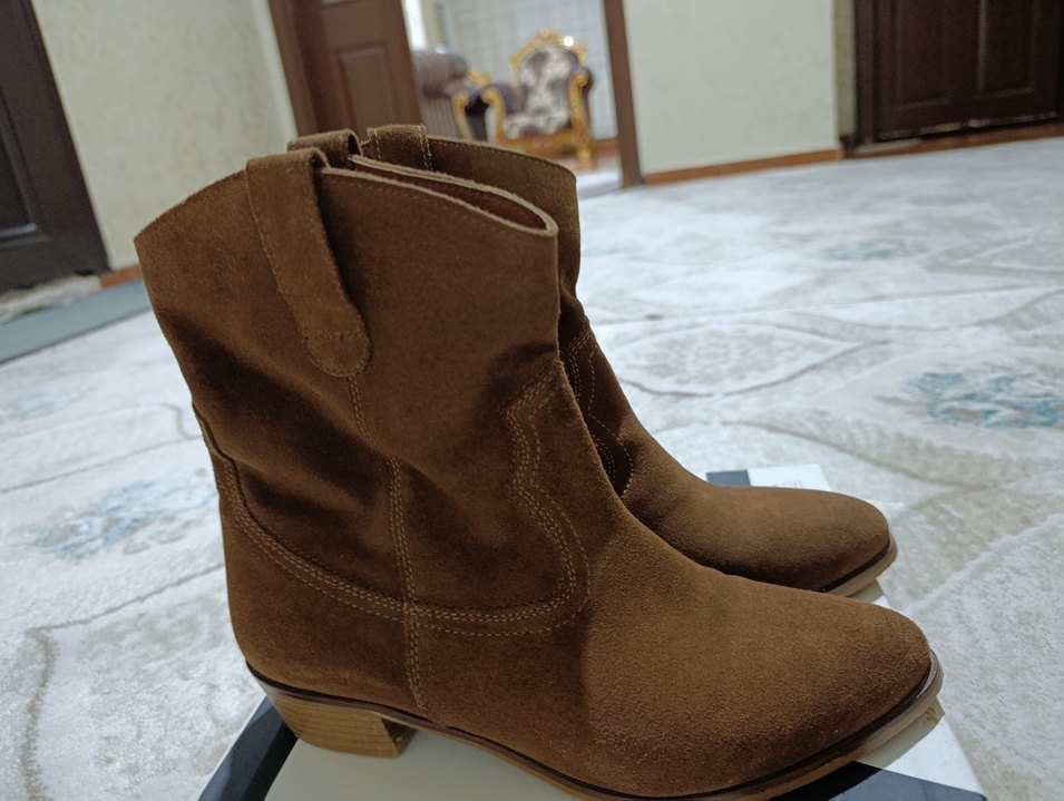 taba Kadın Süet Topuklu Bot hotic - Görsel 2