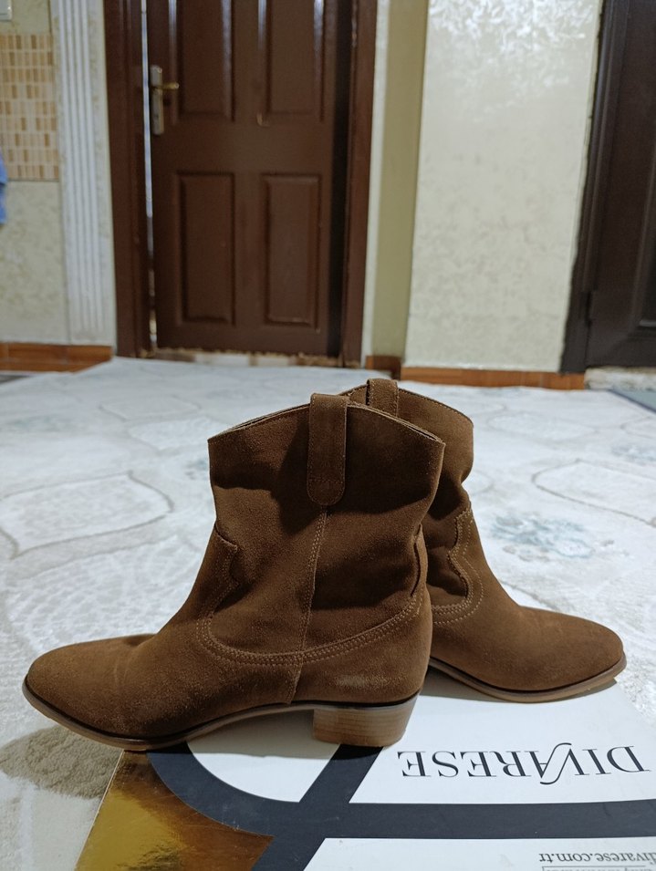 taba Kadın Süet Topuklu Bot hotic - Görsel 3