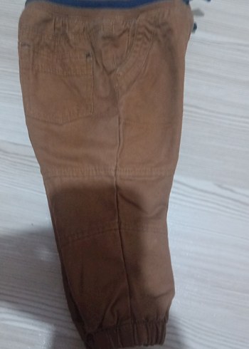 6-9 Ay Beden kahverengi Renk LC WAİKİKİ 6-9 ay içi polarlı erkek bebek taba renk pantolon