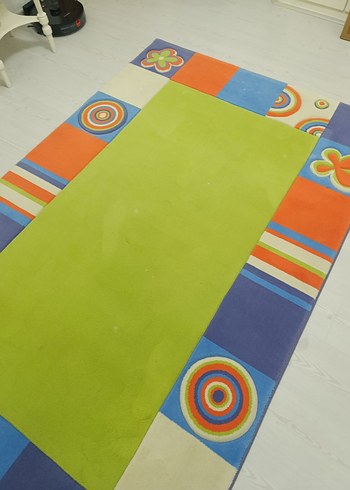 Renkli Modern Desenli Çok Renkli Halı - Görsel 13