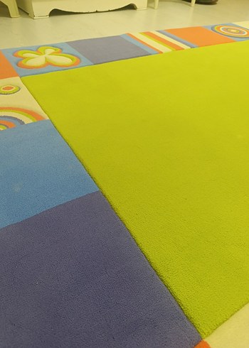 Renkli Modern Desenli Çok Renkli Halı - Görsel 17