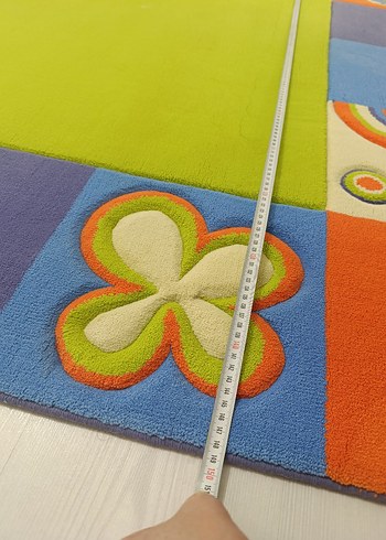 Renkli Modern Desenli Çok Renkli Halı - Görsel 8