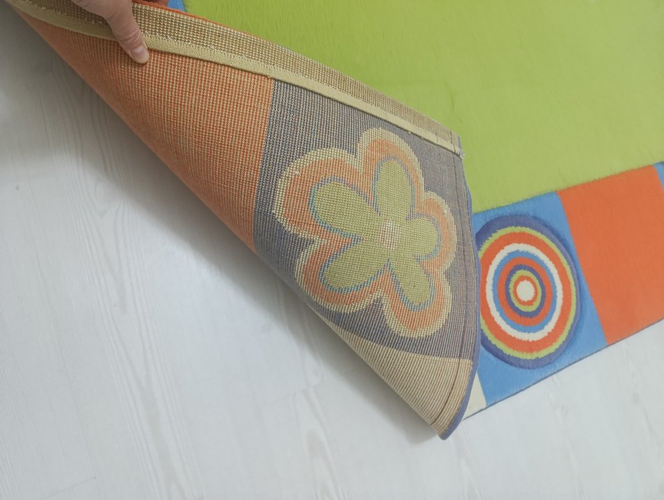 Renkli Modern Desenli Çok Renkli Halı - Görsel 3