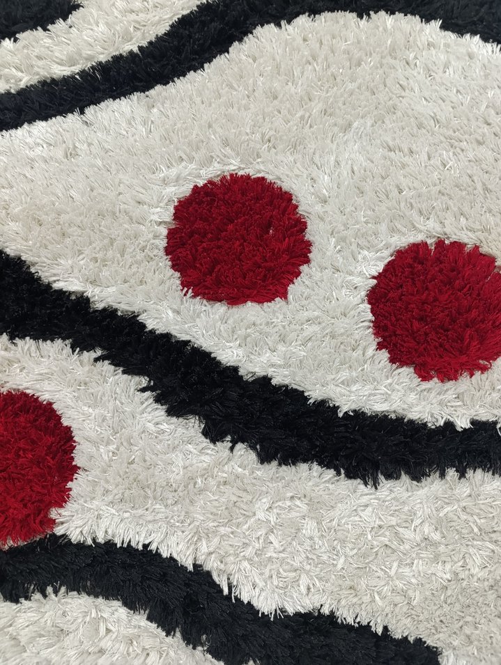 Renkli Soyut Desenli Modern Halı - Görsel 3