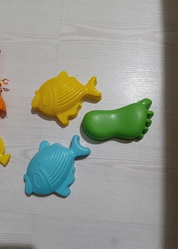 Renkli Plastik Balık Oyuncak Seti - Görsel 7