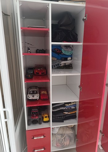 Parlak Kırmızı Çocuk odası takımı - Görsel 19