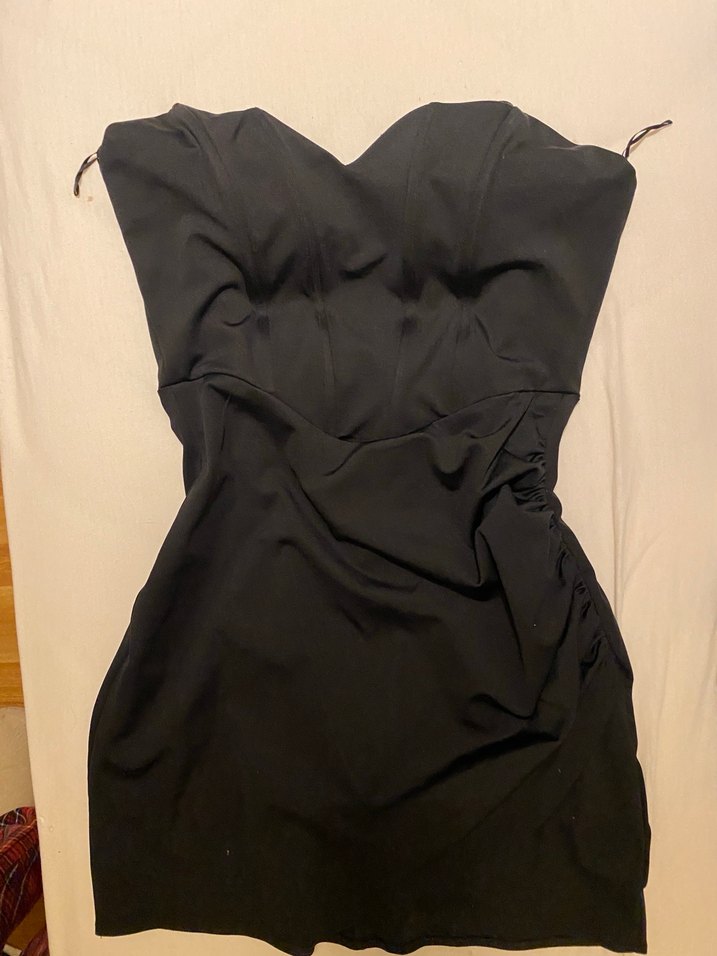 Bershka Siyah Korse Detay Elbise - Görsel 2