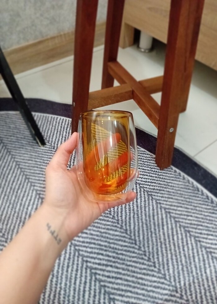 5 adet çift çidarlı kupa bardak  - Görsel 4