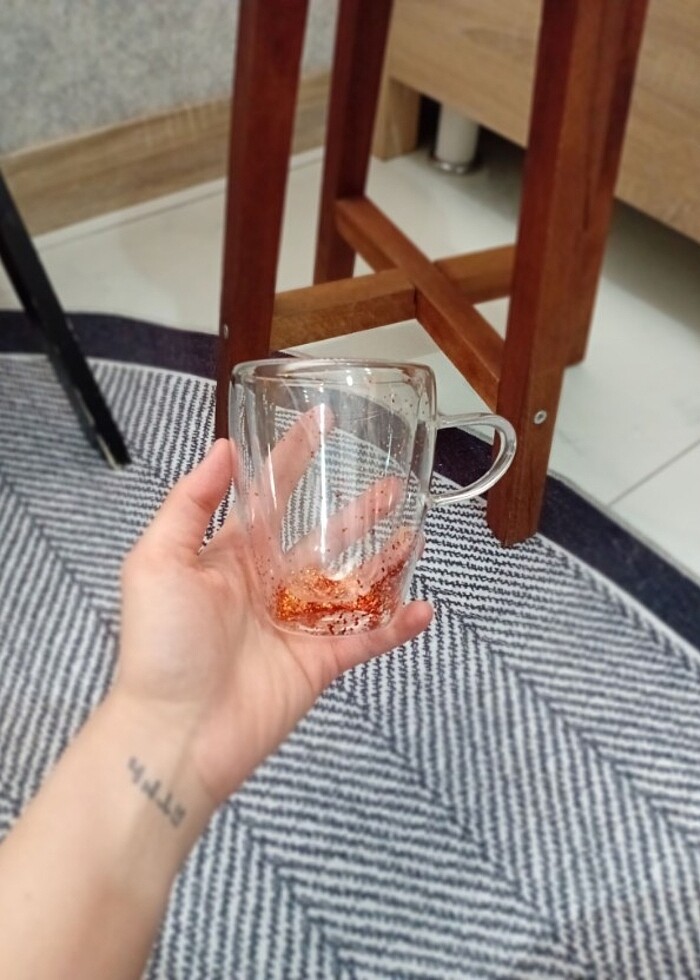 5 adet çift çidarlı kupa bardak  - Görsel 5